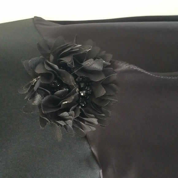 Black Satin Skirt / Tango Skirt - Picture 6 of 12